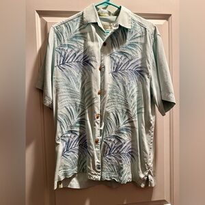 Tommy Bahama Men's Embroidered Leaf 100% silk